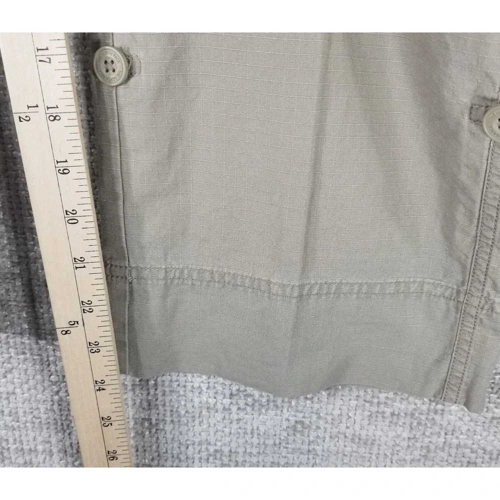 The North Face Capri Hiking Pants Roll Cuff 100% Cotton Women's 8 Beige - Picture 6 of 12